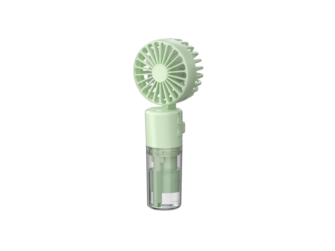 Ventilador nebulizador de agua 2 en 1 Eifson, 4 velocidades, plegable 180°, con depósito de agua extraíble (verde)