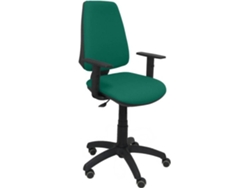 Silla de Escritorio Operativa PYC Elche CP Verde BA RP con ruedas antiarañazos (Brazos Ajustables - Tejido)