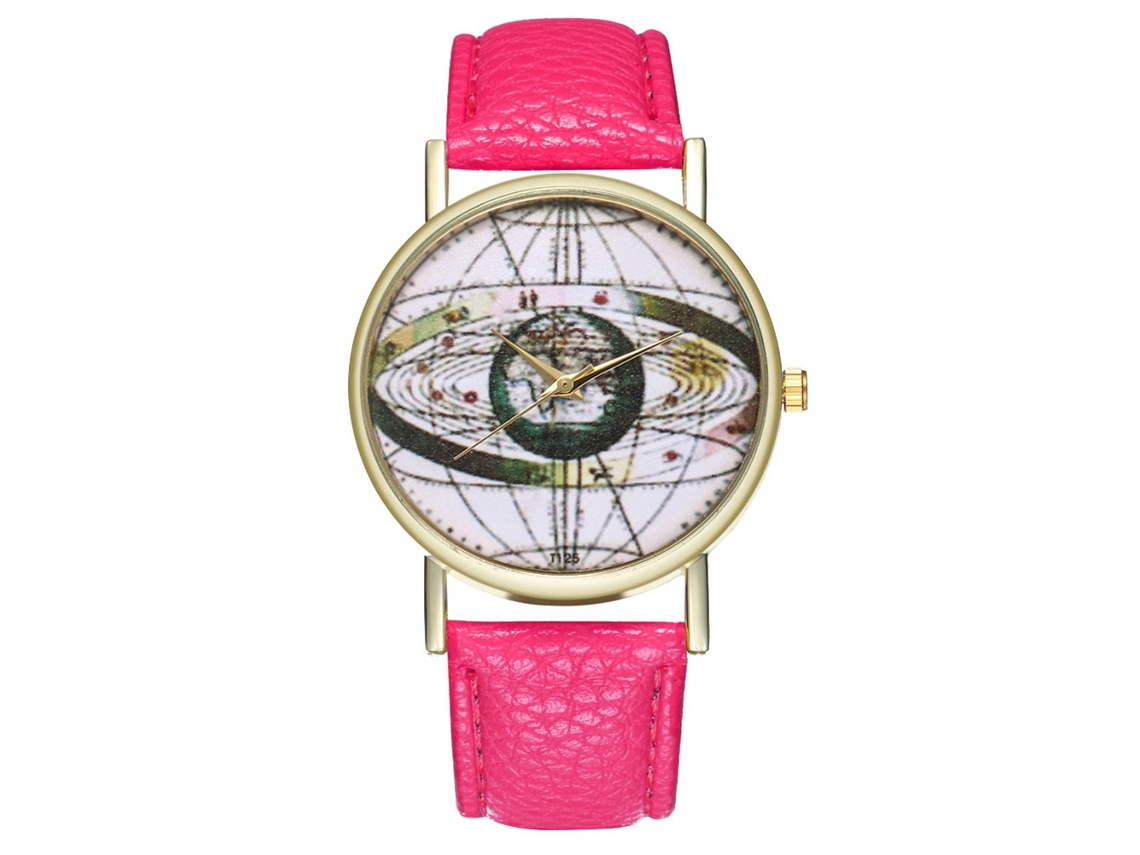 Elegante Reloj De Pulsera De Cuero Con Movimiento De Cuarzo Para Hombre Y Mujer.