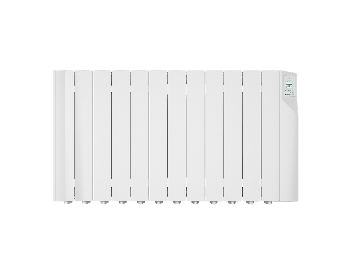 Emisor termoeléctrico de 12 elementos Cálidahome Sentinel 1800w, fluido de alta transferencia 150 W/elemento, detector de presencia, habitaciones de 18 a 23 m²