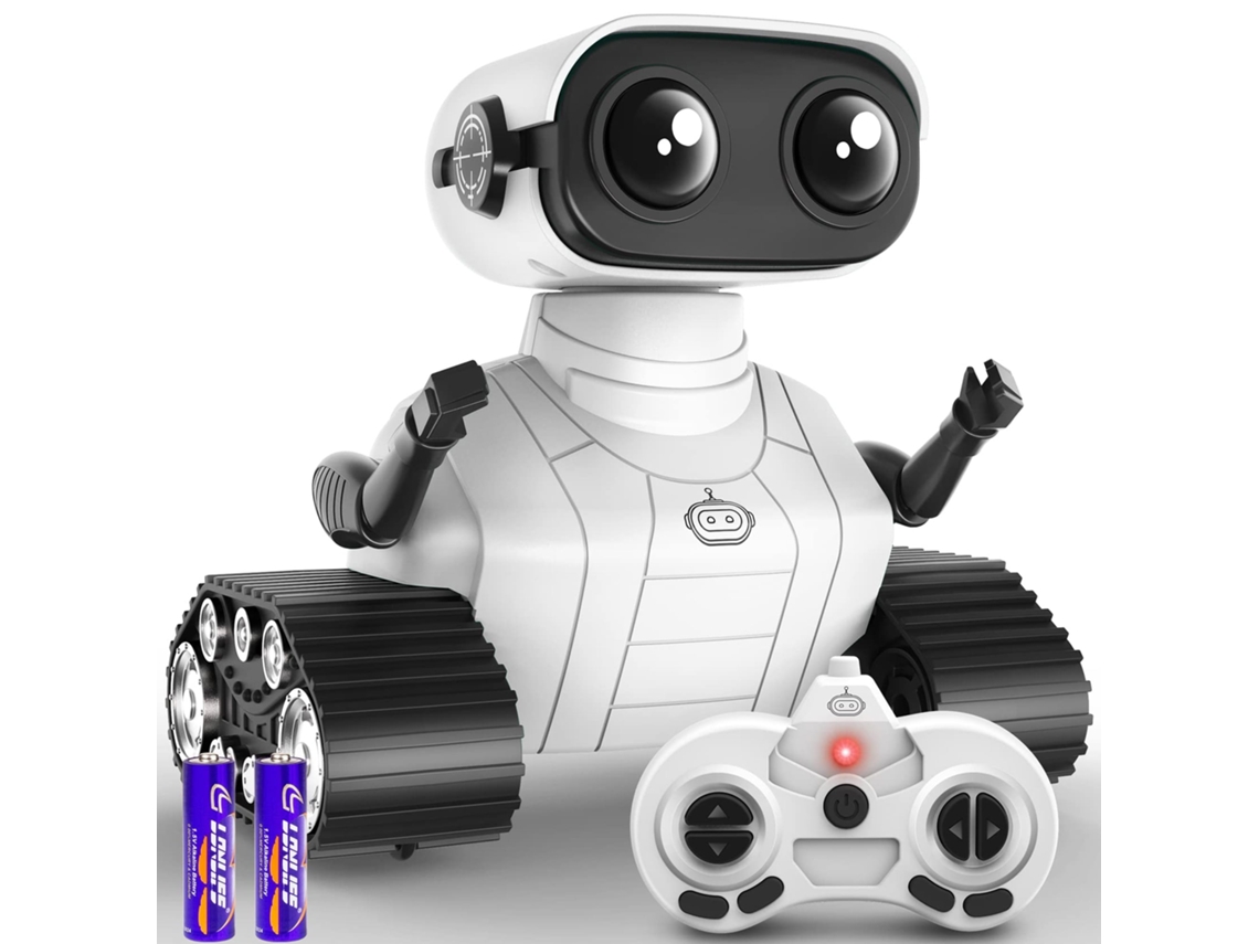 Robô Brinquedos de Controle Remoto Emo Robot Toy com Música e Olhos de Led GERTIZ