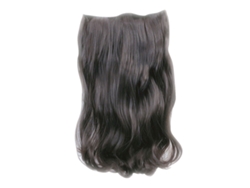 Extensões De Cabelo Clip-in Onduladas Longas Para Mulheres Castanho Escuro