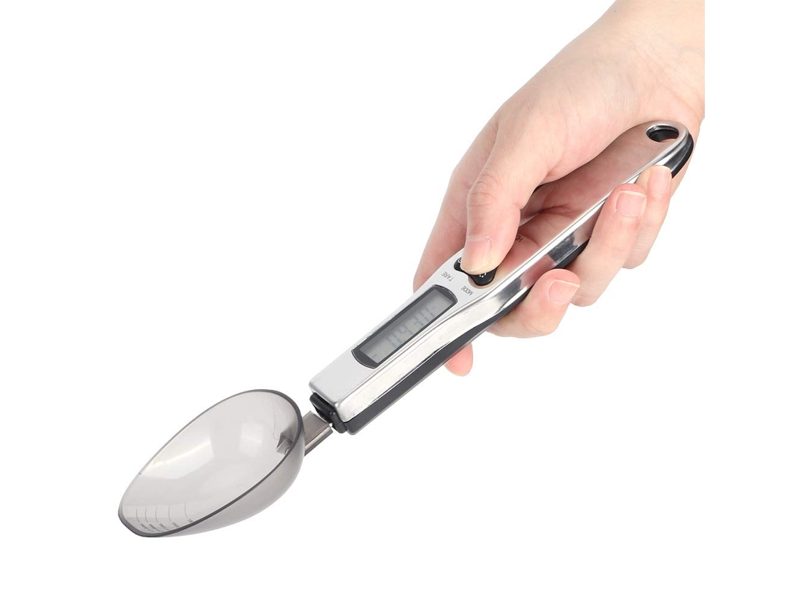 Mini báscula de cuchara digital de 500 g/0,1 g, cuchara medidora electrónica precisa con pantalla LCD para condimentos, té, granos de café, medicina, CHRONUS