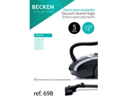 5 Bolsas de Aspirador BECKEN REF 698