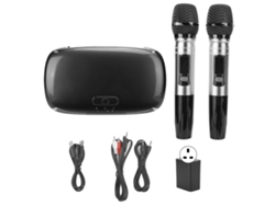 Máquina de karaoke inalámbrica Bluetooth Yncm con micrófono, enchufe británico.