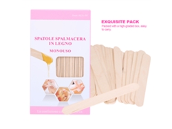 50 Paletas De Cera De Madera Desechables Para Aplicar Mascarillas Faciales Y Crema Depilatoria