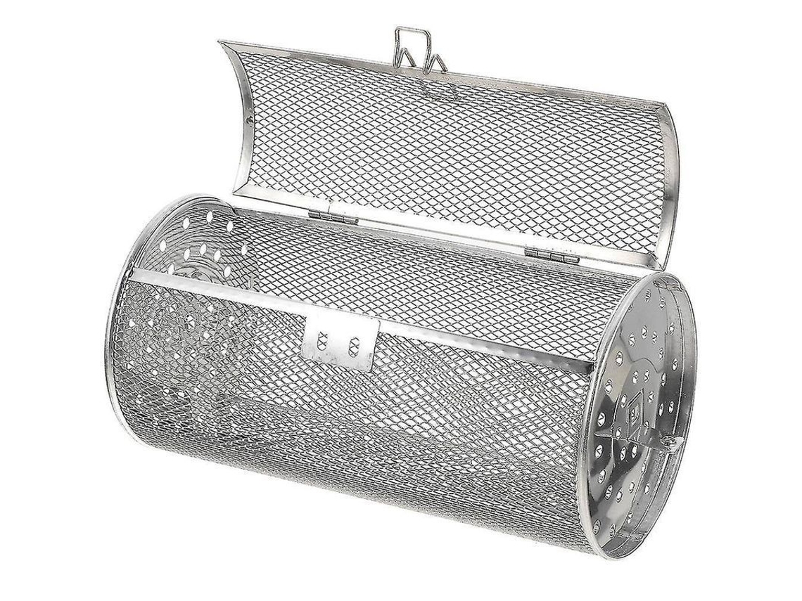 Cesta Giratoria De Acero Inoxidable Para Horno Freidora De Aire Con Parrilla Giratoria De 360°.