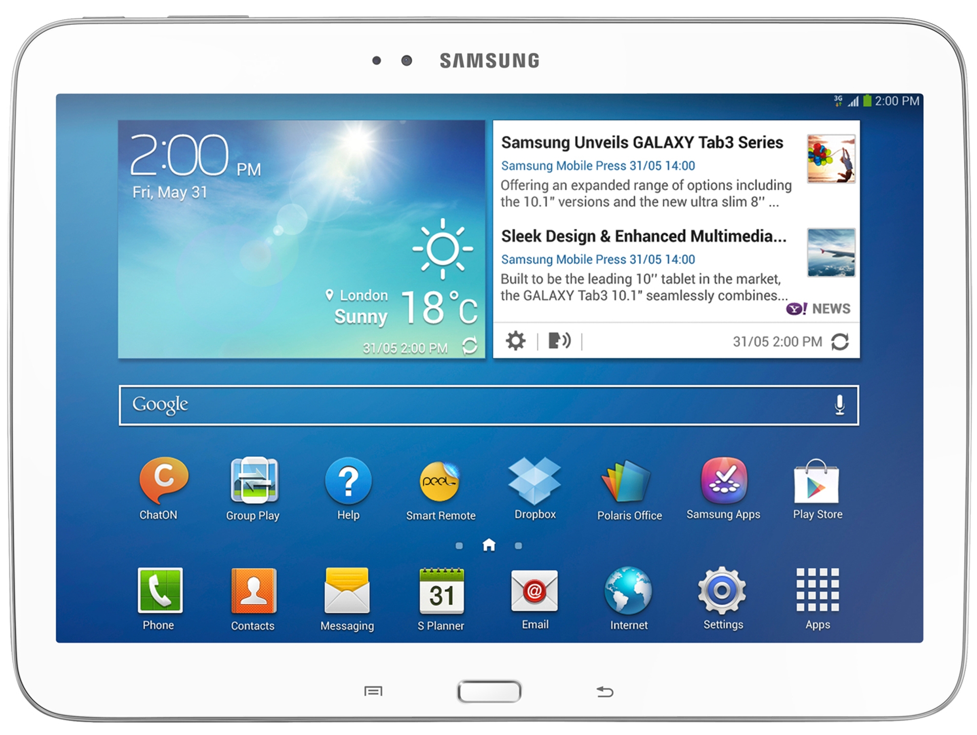 Tablet 10,1'' SAMSUNG Galaxy Tab3 P5200 3G