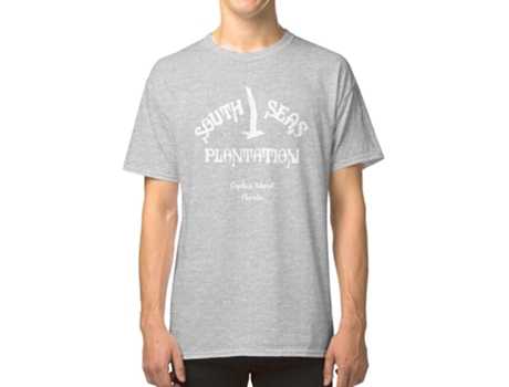 Camiseta ROCKINSTONE South Seas Plantation Captiva Island Algodón para Hombre (L - Blanco)