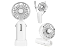 Ventilador de Mano Portátil ENZON 4800MahUSB 6-20 Horas 3 Velocidades Blanco