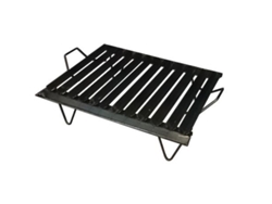 Plancha asar tipo argentino 50 x 40 con patas + vertegrasas