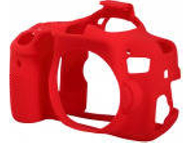 Funda silicona EASYCOVER Canon 750D Rojo