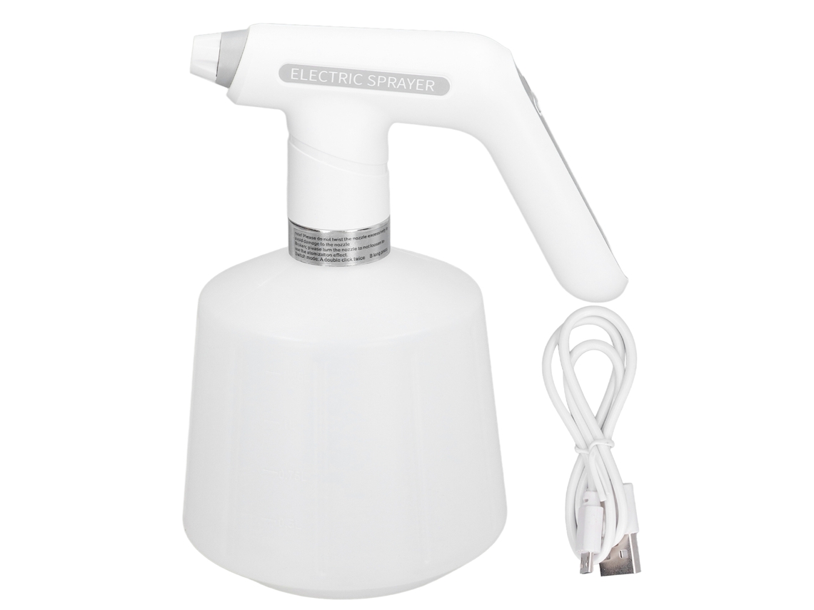 Botella Pulverizadora Eléctrica Recargable Por Usb De 2000 Mah Con Rociador Giratorio De 1,5 L Para Jardín.