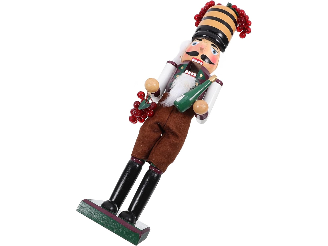 Cascanueces Decorativo De Madera, Figura Navideña Para Centro De Mesa, Adecuado Para Bodas Y Fiestas.