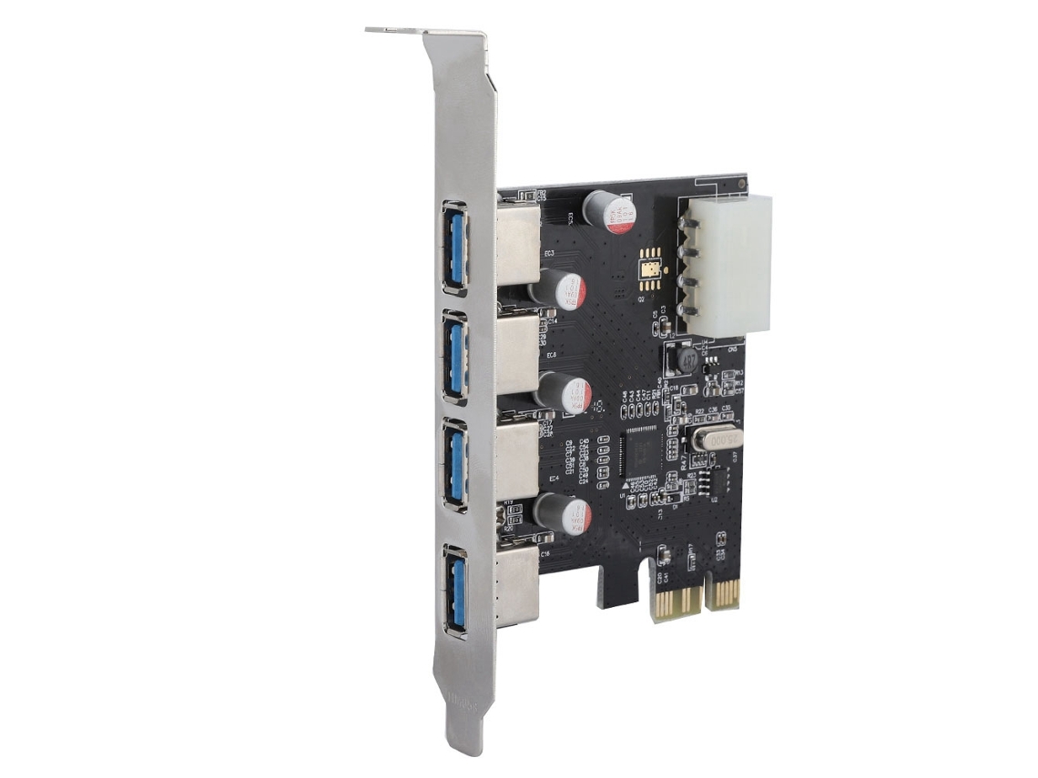 Tarjeta Controladora Pci-e A Usb 3.0 Con 4 Puertos, Adaptador Módulo Para Windows