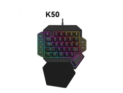 Teclado Para Juegos K50 Con Cable, Portátil, Ergonómico, Para Una Sola Mano. Mando De Juegos Para El Hogar.