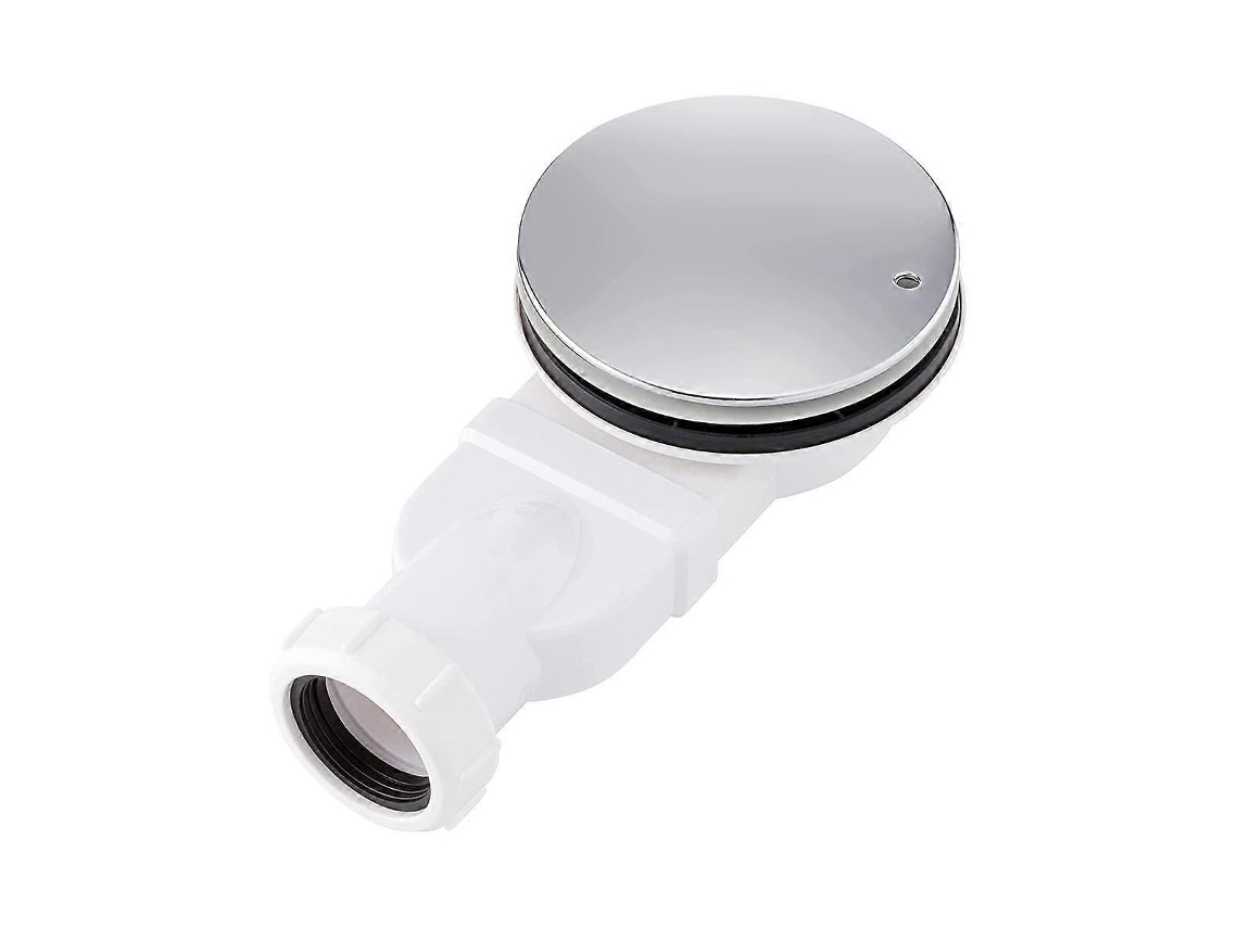 Desagüe De Ducha Delgado Cromado Abs 90mm, Caudal 36 L/min, Trampa Para Plato De Ducha, Instalación Vertical Y Baño, Material Duradero Blanco