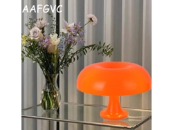 Lámpara de mesa LED medieval vintage, diseño moderno de mediados de siglo, que irradia un ambiente acogedor desde la cabeza hacia afuera, brillo ajustable.