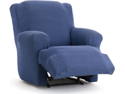 Funda de Sillón Relax XL EYSA Premium Jaz Tejido Multielástico (110 x 80 x 120 cm - Poliéster y Algodón - Azul)