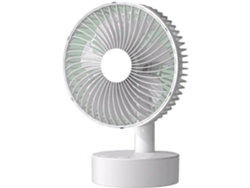 Ventilador De Escritorio Portátil Con 4 Velocidades Ajustables Recargable Para Exteriores Material: Plástico