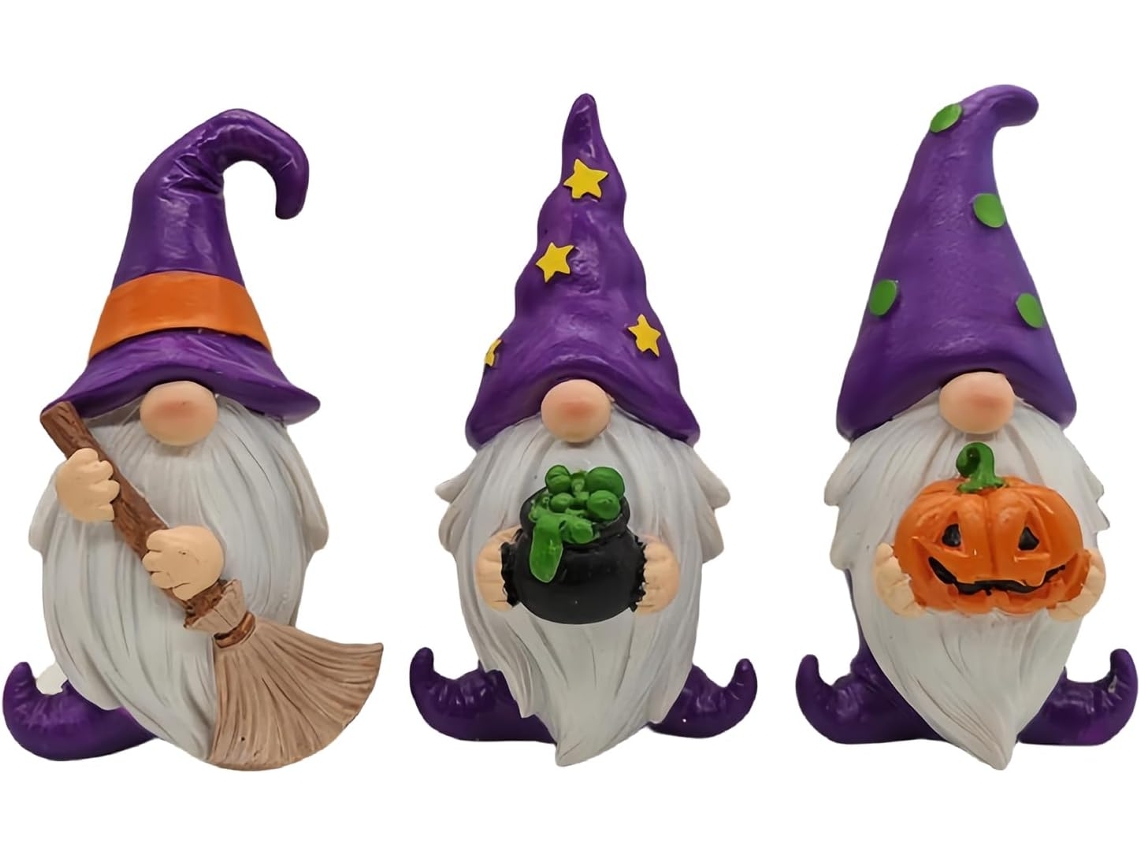 Figuras De Gnomos De Jardín - Tres Gnomos De Jardín Para Exteriores Figuras Decorativas Para Interiores Y Exteriores,