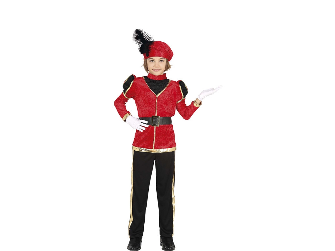 Disfraz de Niño GUIRMA Sirviente Roja Elegante (3-4 años)
