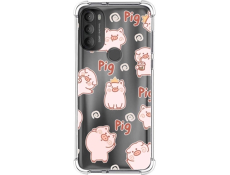 Carcasa Motorola Moto G71 5G TUMUNDOSMARTPHONE Dibujos Antigolpes Cerdos Multicolor