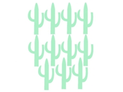 Juego De 13 Pegatinas De Pared Removibles Con Forma De Cactus Luminosos Para La Decoración De Habitaciones Infantiles.