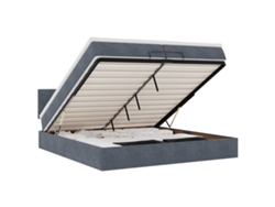 Maison Exclusive - Estructura Cama Otomana Colchones Terciopelo Gris Oscuro