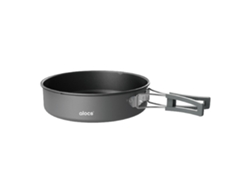 Sartén De Camping De Aluminio De 8 Pulgadas Con Mango Plegable Para Acampar, Picnics Y Senderismo.