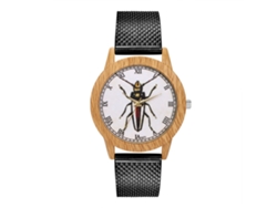 Relojes De Moda Unisex Hombre Mujer Cuarzo Pulsera (negro)