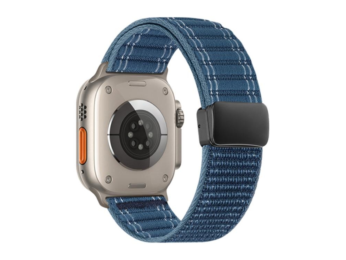 Correa de nailon para Apple Watch con diseño ondulado y cierre magnético CSYY (42 x 41 x 40 x 38 mm)