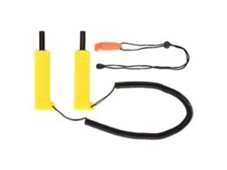 Kit De Picahielos Retráctil Con Soplador, Agarre Cómodo, Punta Afilada Para Pesca, Patinaje Y Uso De Emergencia - Amarillo
