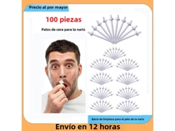 de Cera para Nariz, Aplicador de Cera para Nariz, Acessórios para Cera MDUG (100 Bastões)