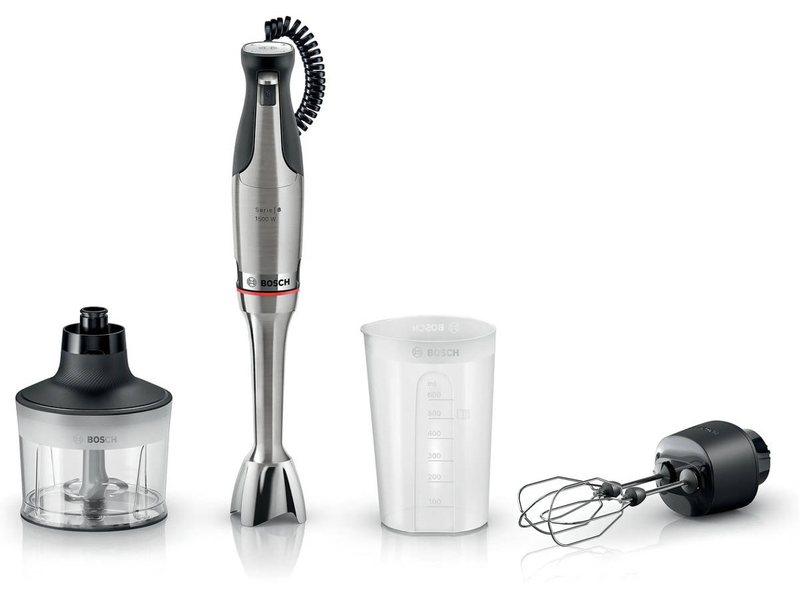 Batidora de Mano + Accesorios BOSCH MSM8M934 Serie 8 ErgoMaster (1500 W - Inox)