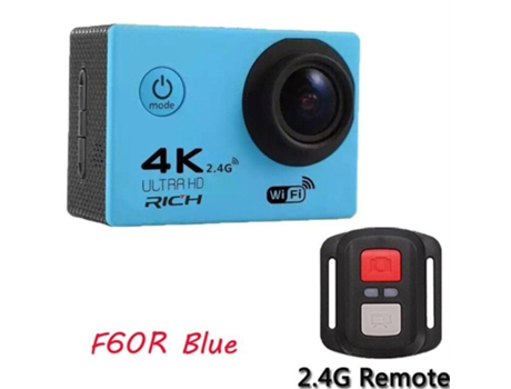 Action Cam SLOWMOOSE Ultra HD (4K / 30 Fps - Wi-Fi 2.0 - 5 MP - Dorado)
