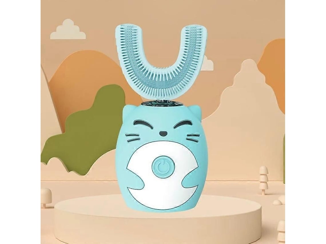 Escova De Dentes Elétrica Infantil Em Formato De U, Sônica E Inteligente, Ultrassônica, 360 Graus, Para Clareamento Dental. Resistente À Água (ipx7).