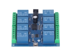Módulo De Relé Usb 8 Canales 5v Placa De Relé Control Inteligente Estable Para Mecatrónica