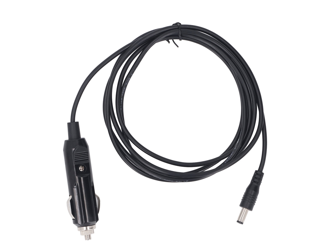 Cable de alimentación satelital de CC rectangular para cargador de coche, calibre 18 AWG, 5 m (16,5 pies)