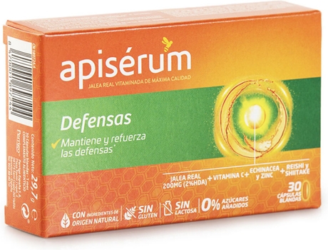 Complemento Alimentar APISERUM Defensas 30 Cápsulas