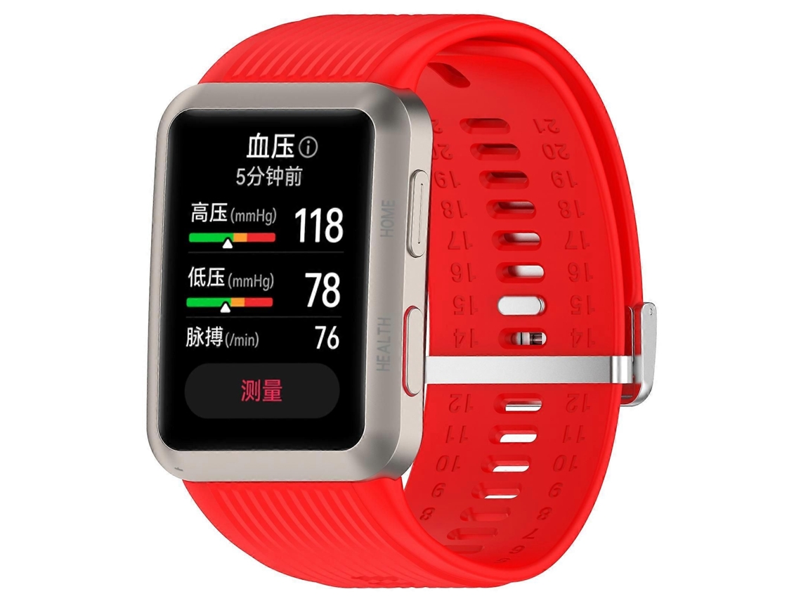 Pulseira De Silicone Para Relógio De Pressão Arterial Huawei Watch D