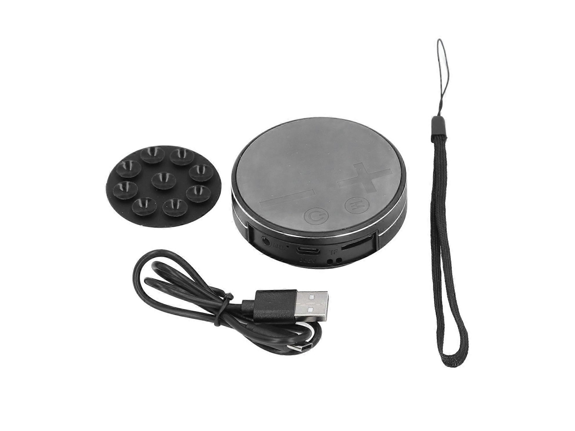 Yunzii - Minialtavoz portátil de conducción ósea, resistente al agua, estéreo, reproductor de música para el hogar y viajes al aire libre, color negro