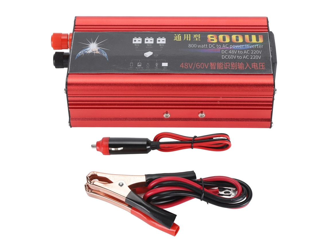 Inversor De Energía Solar Para Coche 800w Dc48v 60v A Ac220v Para Teléfono Tablet Cámara