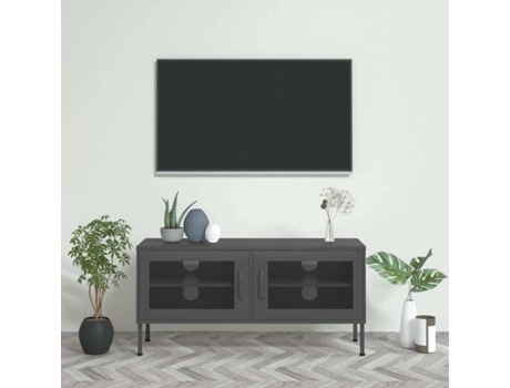 Mueble para la televisión VIDAXL Antracita Acero (105x35x50 cm)