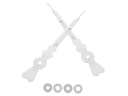 2 juegos de punteros de repuesto para básculas de mesa, kit de reparación y reemplazo de puntas Gokoco