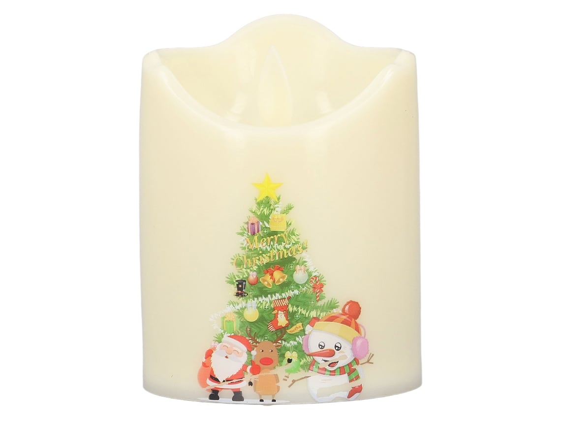 2026-lámpara De Vela Led Sin Llama Simulada Con Batería Para Decoración De Navidad Bz2863‑w‑2