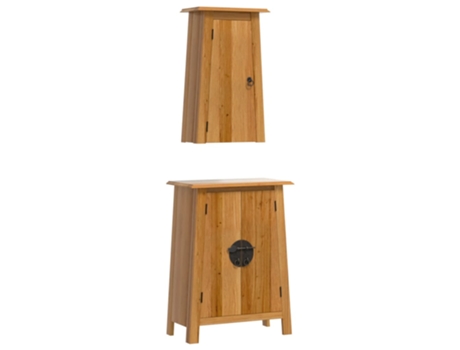 Conjunto 2 de muebles de baño VIDAXL madera maciza de pino
