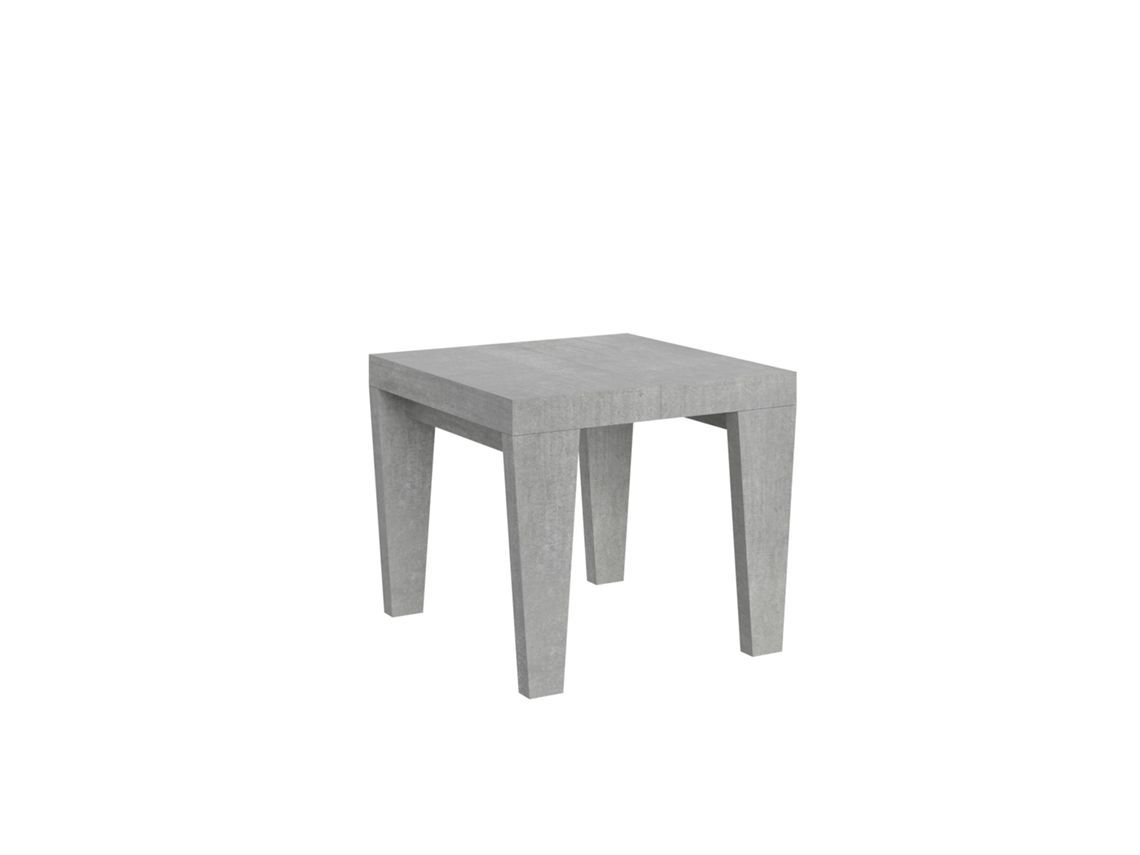 Mesa de Comedor ITAMOBY Spimbo (90x90/246 - Paneles de Melamina - Cemento)