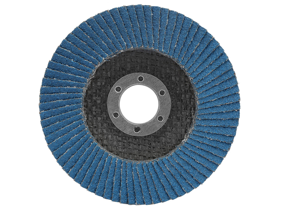1 Disco De Láminas De Pulido De Corindón Y Zirconia De 115 Mm, Grano 60