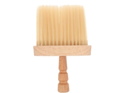Cepillo de barbero, cepillo de peluquería, cepillo para cortar el pelo, cepillo con mango de madera, cepillo para quitar el polvo del cuello.